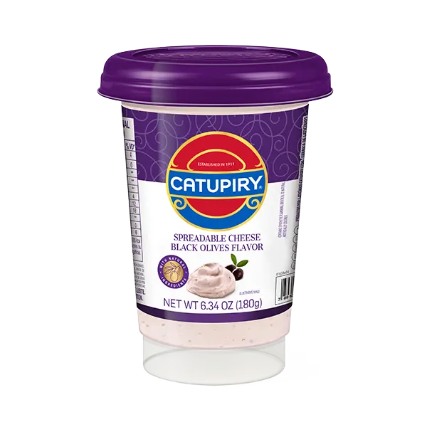 SPREADABLE CHEESE BLACK OLIVES FLAVOR 180G