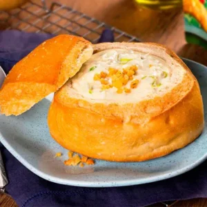 Leek Cream in Mini Italian Bread