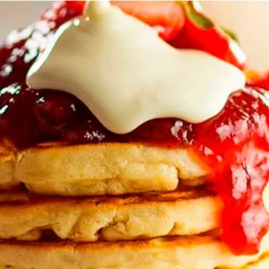 Soft Cheese Toast with Strawberry Jam
